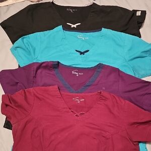 Butter Women's Short Sleeve Tops - Black, Teal, Purple, Burgundy